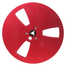 7inch 3 Holes Aluminum Empty Reel Takeup Reel for Reel to Reel Tape Recording Red