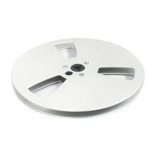 Professional 7inch Aluminum Sound Deck Reel for 1/4 Tape Recorders Takeup Reel Silver