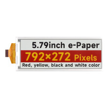 5.79Inch Display Screen Module High Contrast 792x272 Resolution SPI Naked screen