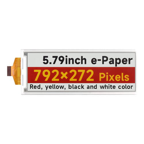 5.79Inch Display Screen Module High Contrast 792x272 Resolution SPI Naked screen