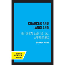 Chaucer and Langland by George Kane Paperback Book
