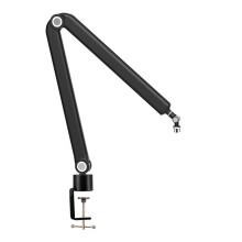 Microphone Stand Adjustable Boom Arm 360 Degree Rotating with Heavy Duty Clamp