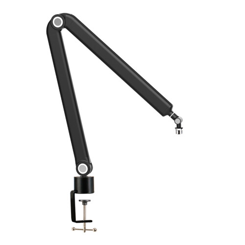 Microphone Stand Adjustable Boom Arm 360 Degree Rotating with Heavy Duty Clamp