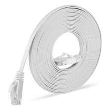 Ethernet Cable Cat6 Lan Cable CAT6 RJ45 Networking Cable Patches Cord for Laptop White 2m