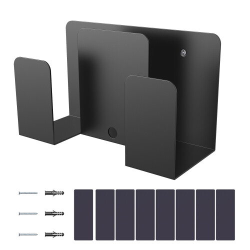 Wall Mount Stand 2 Layer Metal Wall Shelf for Laptops and Tablets