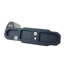 Wood Handle Camera Quick Release Plate Handle for FM2 Photography Studio Black