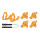 Gimbals Bumper for Drones Quick Release Height Extended Leg Feet Bracket Camera Orange set 1