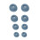 8Pcs Replacement Earpads Eartips Earbuds Eargels for LIVE BUDS 3/Beam 3 Earphone Blue 1