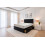 (Small Single, Black) Emily Plush Bed Set With Mattress, 2 Drawers Same Side & 24"Headboard 1