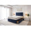 (Small Single, Navy) Athens Plush Bed Set With Mattress, 2 Drawers Same Side & 24"Headboard 1