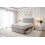 (Small Single, Silver) Athens Plush Bed Set With Mattress, 2 Drawers Same Side & 24"Headboard 1