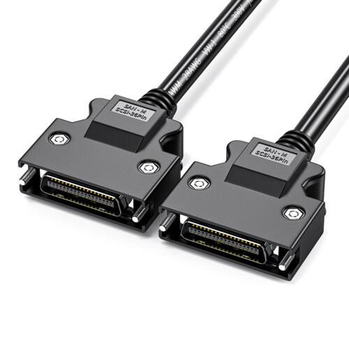 SCSI CN36P Connection Wire, 36Pin Double Shielded SCSI Servo Data Cable Enhances 6 meters