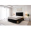 (Small Double, Black) Athens Plush Bed Set With Mattress, 2 Drawers Same Side & 24"Headboard 1