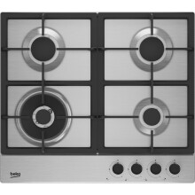 Beko HIAW64225SX Built In 58cm 4 Burners Stainless Steel Gas Hob
