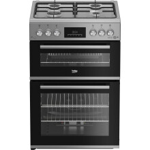 Beko FDG6231CS Gas Cooker with Gas Hob 60cm Free Standing Silver A New