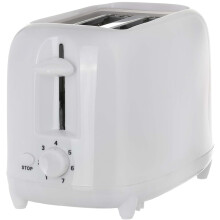 WHITE 700W 2 SLICE EXTRA WIDE SLOT COOL TOUCH TOASTER 7 STAGE VARIABLE BROWNING