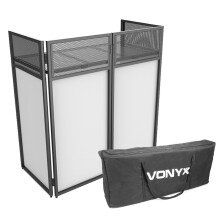 Vonyx DB4 Pro Mobile DJ Booth Stand with Foldable Design & Carry Case