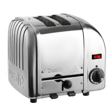 Classic DUALIT 2 Slice Vario Toaster Polished Stainless Steel - Made in the UK