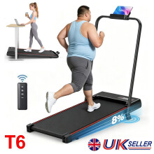 140KG Walking Pad with 8% Incline, Folding Treadmill for Home & Office, 1-8Km/h