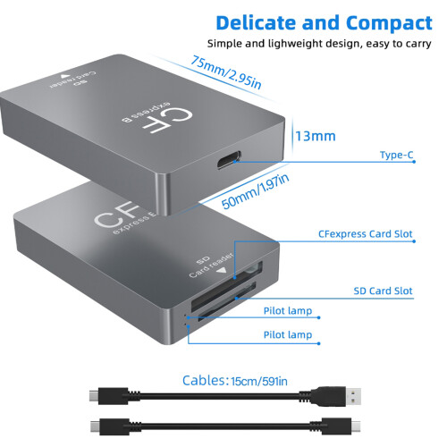 Efficient CFexpresss Type B Card Reader for Photographers & Videographers 1