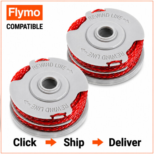 Flymo 2 Premium Quality Double Autofeed Spool & Line For Flymo Strimmers & Trimmers