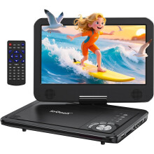 ieGeek 12.5" Portable DVD Player Swivel Screen Rechargeable Battery Region Free
