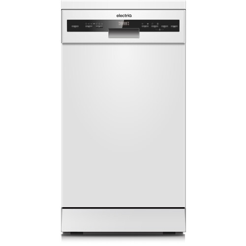 electriQ Series 2 Dishwasher Slimline 45cm 10 Place Auto Open Drying White