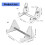 Mechanical Keyboards Display Stand Height Adjustable Desk Accessory for Acrylic  rod 4