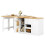 (White, MDF) 2-Drawer Sideboard with Snack Rack 9