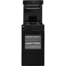 Beko KA52NEK Gas Cooker with Gas Hob 50cm Free Standing Black A New