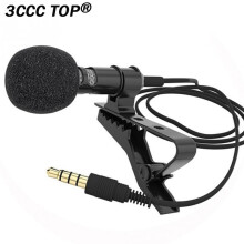 1PC 3M Professionals Car Audio Microphone 3.5mm Clip Jack Plug Mic Stereo Mini Wired External Microphone For Auto DVD Radio
