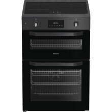 Hotpoint HDE6IDC2SA 60cm Free Standing Electric Cooker with Induction Hob