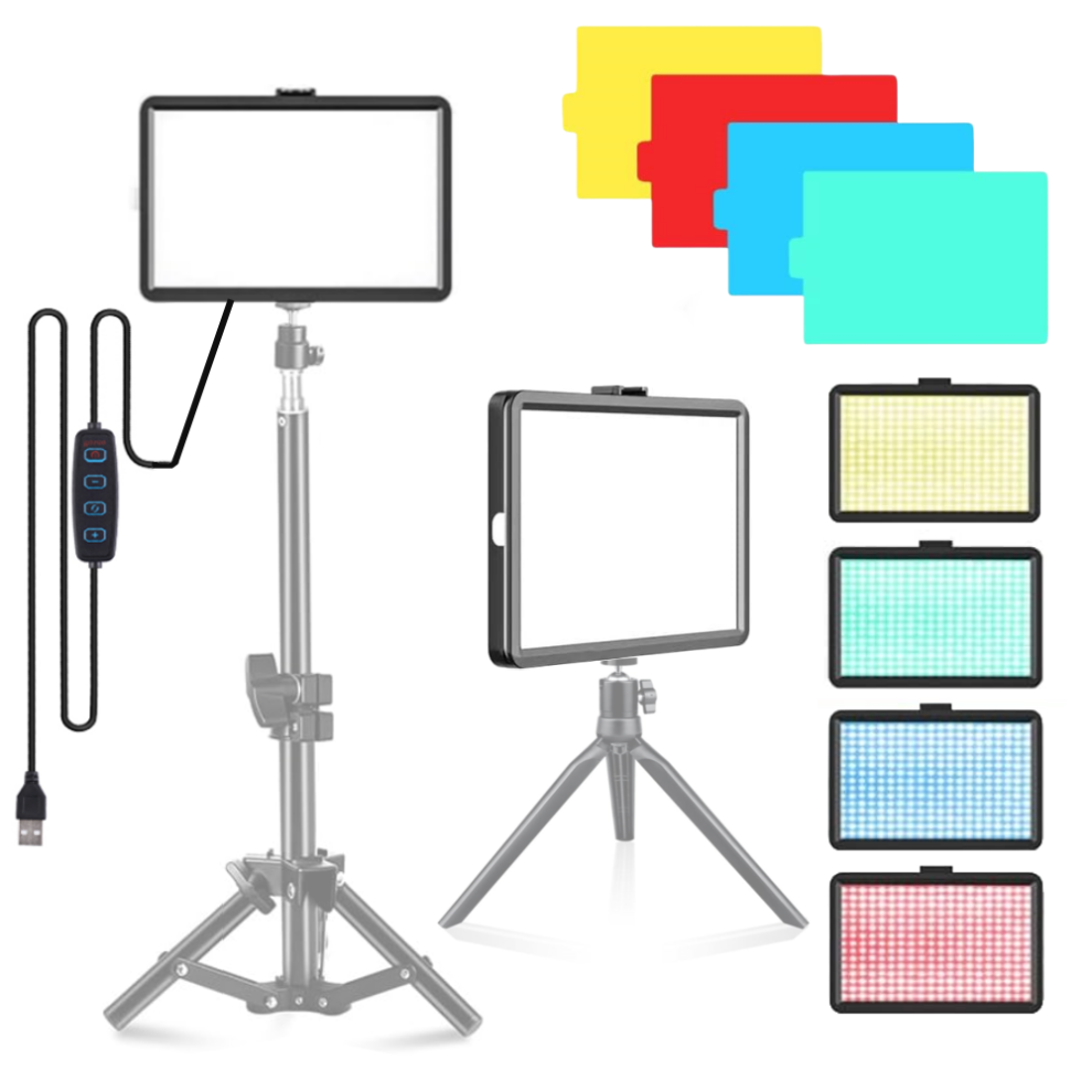 Photos - Studio Lighting 8 Inch Photo Studio LED 3000-6000k Lighting Video Fill Lamp Light Panel Photography for Live Streaming Youbube RGB