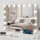 LED Hollywood Makeup Mirror Large Vanity Light Mirror with 15 Dimmable LED Bulbs 1