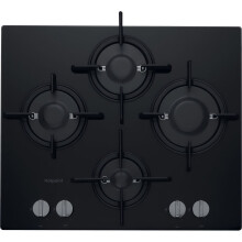 Hotpoint FTGHG641D/H Built In 60cm 4 Burners Black Gas Hob