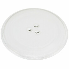 Universal Glass Microwave Oven Plate 245mm Turntable Dish 3 Pip Fixings Fittings