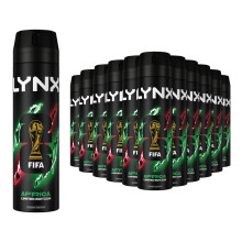 Lynx Africa Deodorant 200ml, 18 Pack, 48H Body Spray Mandarin & Sandalwood