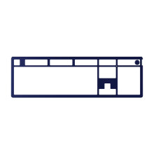 HyperX Alloy Rise Top Plate - Navy Blue