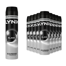 Lynx Black Anti-Perspirant Deodorant Spray 250ml, 18 Pack, 72H Protection