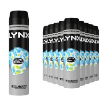 Lynx Ice Chill Anti-Perspirant Deodorant Spray 250ml 24 Pack, 72H Protection