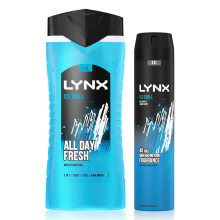 Lynx Ice Chill Shower Gel 500ml + Body Spray 250ml, 12H & 48H Freshness