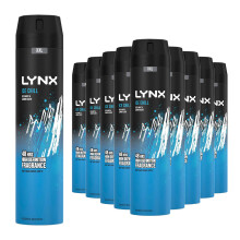 Lynx Ice Chill Deodorant Body Spray 250ml, 30 Pack, 48H Iced Mint & Lemon