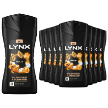 Lynx Gold Body Wash 225ml, 24 Pack Shower Gel