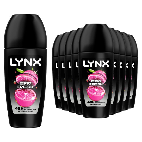 Lynx Lynx Epic Fresh Anti-Perspirant Roll On Deodorant 50ml, 24 Pack