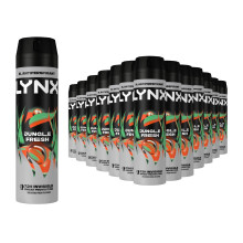 Lynx Jungle Fresh Anti-Perspirant Deodorant Spray 250ml, 18 Pack, 72H Anti Sweat