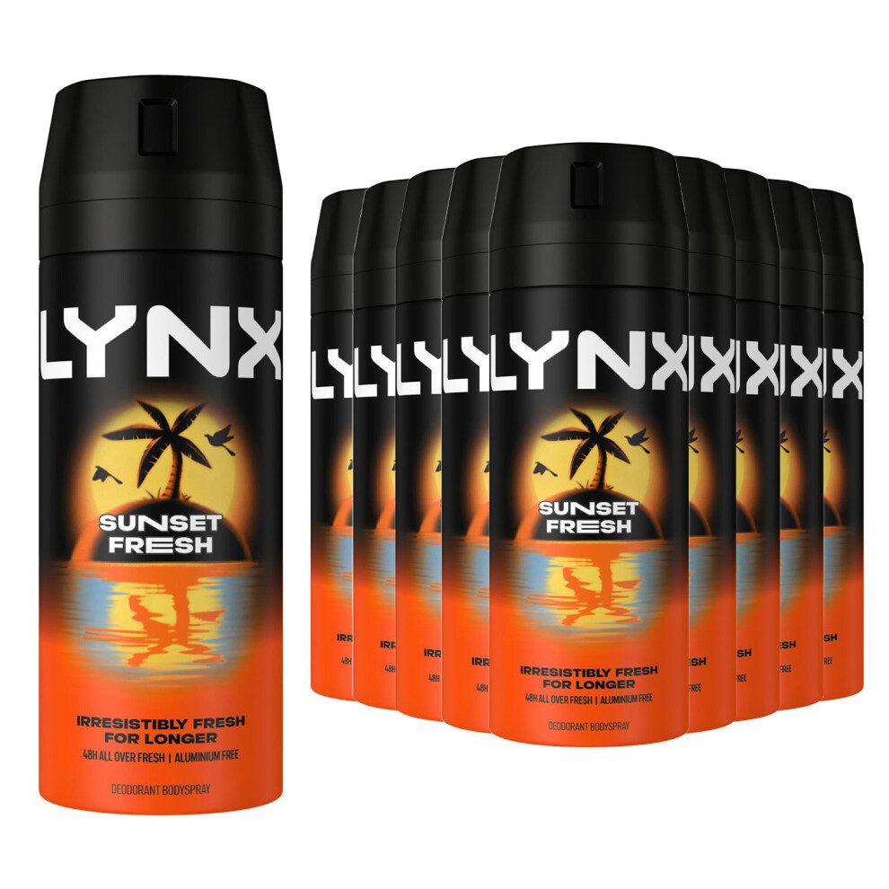 Lynx Men's Black Sunset Fresh Deodorant Body Spray 150Ml, 24 Pack In - Image 2