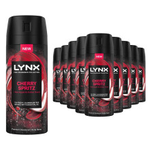 Lynx Cherry Spritz Premium Deodorant Body Spray, 150ml, 30 Pack