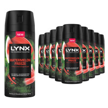 Lynx Watermelon Freeze Premium Deodorant Body Spray, 150ml, 36 Pack
