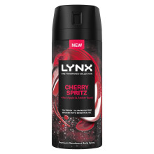 Lynx Cherry Spritz Premium Deodorant Body Spray 150ml, 72H Cherry & Amber