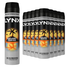 Lynx Sunset Fresh Anti-Perspirant Deodorant Spray 250ml, 18 Pack